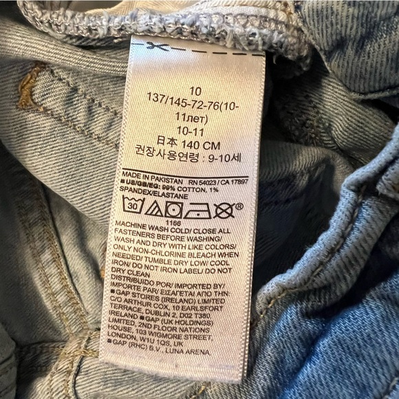 GAP Kids Light Blue '90s High Rise Loose Fit Jeans Size 10 - Picture 9 of 10